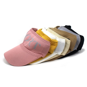Sport sun visor knit baseball cap for women in multiple colors with breathable fabric