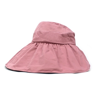 Women's UV Protection Sun Hat Wide Brim Foldable Open Top Summer Beach Packable Portable Fabric Sun Visor Holiday Hat