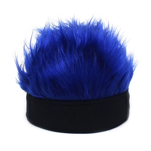 Funny Wig Hat Novelty Docker Cap With Artificial Hair Individual Hip Hop Landlord Hat For Halloween Party Unisex Streetwear Headwear