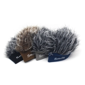 Lot de bonnets tricotés avec fausse fourrure et texte Smile pour style hip-hop