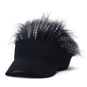 Casquette de Baseball Drôle Avec Perruque Cheveux Pointus Chapeau Pare-Soleil Nouveauté Réglable Hip Hop Street Dance