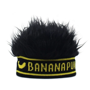 Grappige Pruik Gebreide Miki Hoed Voor Volwassenen Hip Hop Street Dance Beanie Met Exploderend Haar Ontwerp Nieuwigheid Verstelbare Hoofdband Cap Voor Halloween Feest Kostuum