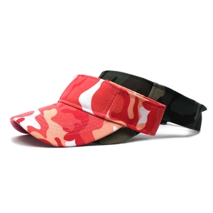 Visières de sport camouflage pour hommes et femmes avec motifs rouge et vert classique