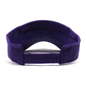 Sangle arrière réglable de la visière pare-soleil en coton violet foncé pour l'extérieur