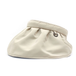 Foldable beige open-top sun hat for women with wide brim and elegant metal buckle