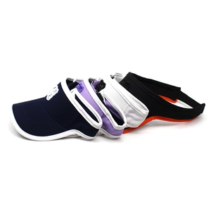 Visiere parasole regolabili da donna con ricamo NB e tessuto in cotone traspirante e sportivo