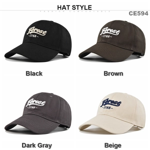 Gorra de Béisbol de Algodón Bordado Vintage para Hombres Mujeres Ajustable Letras Forest Bordado 3D Protección Solar