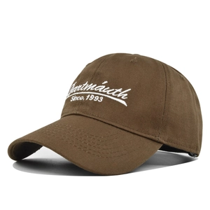 Berretto da baseball classico in cotone marrone scuro con ricamo Dartmouth 1993