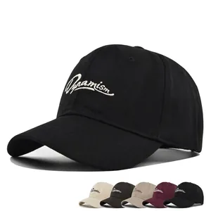 Casquette de Baseball Unisexe en Coton avec Lettres Brodées Pare-soleil Chapeau à Visière pour Hommes Femmes Décontracté Sport Extérieur Accessoire