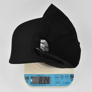 Detailed shot showing the lightweight 83.4g weight of this embroidered baseball cap