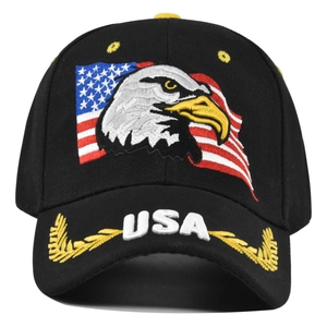 USA Eagle Embroidery Baseball Cap Cotton Adjustable American Flag Design Sports Sun Hat For Men Women Casual Style