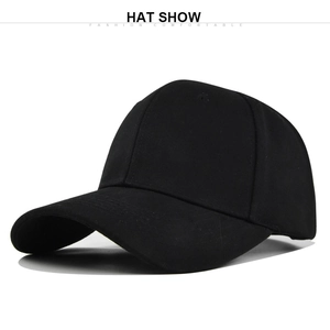 Detail view of the six-panel construction and cotton twill fabric on a black baseball cap