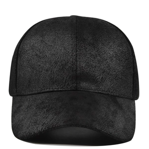 Solid Color Faux Suede Baseball Cap Adjustable Curved Brim Sun Hat For Men Women Outdoor Casual Simple Retro Style Hat
