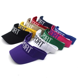 Women Kids Sport Sun Visor Hat Adjustable Cotton Blend Empty Top Baseball Cap Outdoor Summer Beach Tennis Visor Hat