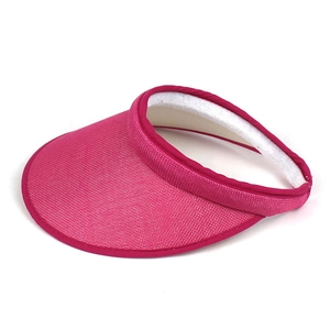 Women Sun Visor Hat Polyester Braided Empty Top Sunscreen Cap For Outdoor Travel Beach Casual Fashion Summer Accessory