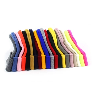 Classic ribbed knit beanie for men and women in seventeen assorted colors