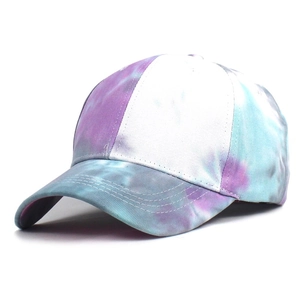 Fashion Tie Dye Baseball Cap Adjustable Cotton Sun Hat For Men Women Outdoor Casual Colorful Splatter Print Trucker Hat