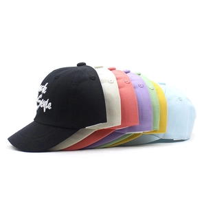 Cappellini da baseball in cotone per bambini con ricamo Track Style in sette colori