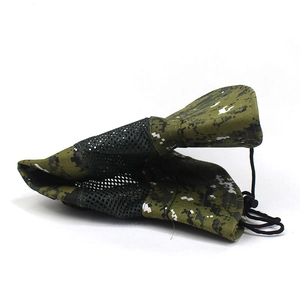 Digital jungle camouflage boonie hat with breathable mesh and adjustable chin strap
