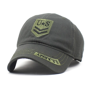 Berretto da Baseball Tattico in Cotone da Uomo Stile US Army Ricamo Mimetico Cappello da Sole All'aperto per Escursionismo Militare