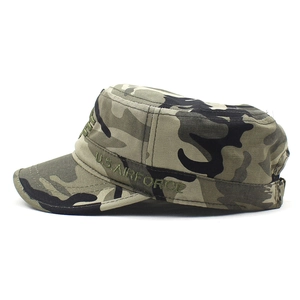 Men's camouflage patrol cap with U.S. AIRFORCE embroidery on a white background