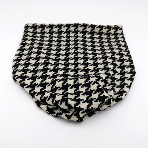 Klassieke zwart-witte gebreide nekwarmer en multifunctionele warme winterbeanie met patroon