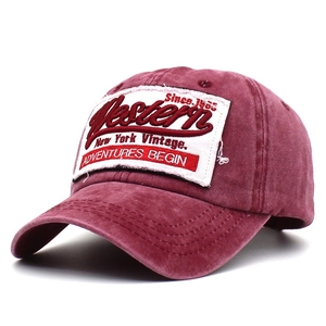 Vintage Gewaschene Baumwolle Baseballkappe Für Damen Herren Verstellbar Retro Buchstaben Patchwork Bestickt Sonnenhut Lässig
