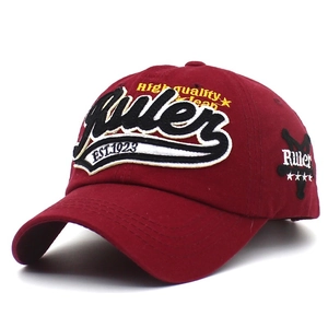 Casquette de Baseball en Coton Vintage Lettres Brodées 3D Pare-soleil Réglable Visière Courbée Chapeau Trucker pour Hommes Femmes Streetwear Décontracté