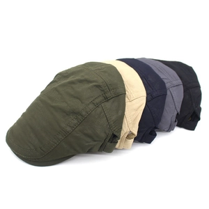 Breathable mesh newsboy cap set in five versatile colors with adjustable side buckles