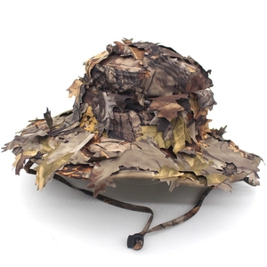 Cappello Boonie Camouflage 3D Tattico Cappello da Pescatore ad Asciugatura Rapida da Uomo Protezione Solare Outdoor Caccia Pesca