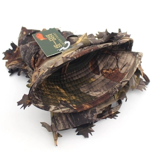 Cappello mimetico con foglie d'acero 3D per caccia tattica e campeggio all'aperto