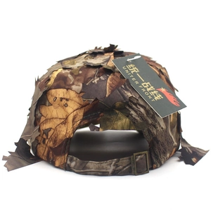 Jungle camouflage honkbalpet met 3D bionische bladeren en verstelbare metalen gesp