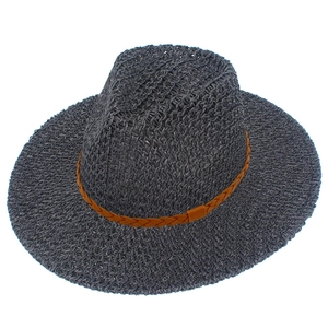 Damen Sommer Papierstroh Fedora Hut Breiter Krempe Strand Sonnenhut Mit Geflochtenem Gürtel Mode Atmungsaktiv Reise Urlaub Jazzhut