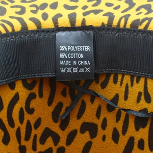 Two-tone wool fedora hat with leopard print lining and premium interior stitching