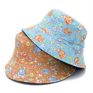 Chapeau Bob Pastoral à Fleurs Coton Protection Solaire Respirant Plage Été Voyage Extérieur Chapeau De Pêcheur Femme