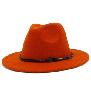 Vintage Fedora Hat For Men Women Wide Brim Woolen Jazz Hat With Braided Band Metal Arrow Retro British Style Felt Panama