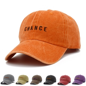 Washed Cotton Baseball Cap Vintage Adjustable Letter Embroidery Sun Hat For Men Women Outdoor Travel Casual Dad Hat