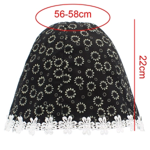 Détails des mesures du chapeau floral avec tour de tête 56-58 cm et dentelle