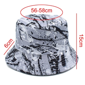 Guide des tailles du bob graffiti montrant la circonférence de tête de 56-58cm de large
