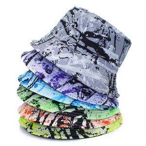 Chapeau Bob Tendance Graffiti Éclaboussures en Toile de Coton Protection Solaire Extérieur Streetwear Plage pour Hommes Femmes Unisexe