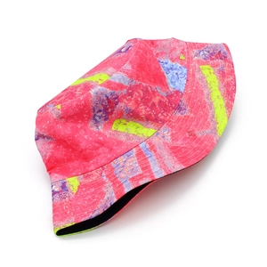 Colorful tie-dye reversible bucket hat for men and women with vibrant multi-color patterns