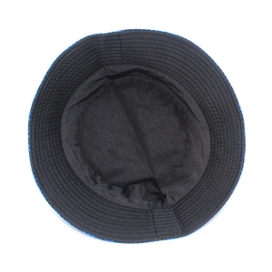 Close-up of the smooth black lining and clean interior stitching of the maple leaf bucket hat