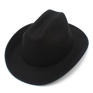 Chapeau de cowboy noir pour enfants et fedora de style britannique pour spectacle de scène