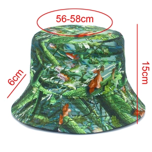 Dimensions détaillées du chapeau de brousse camouflage, tour de tête 56-58cm et bord 6cm
