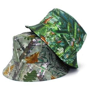 Chapeaux de brousse camouflage en vert et marron pour la randonnée et la pêche en plein air