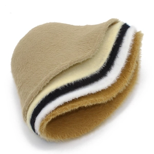 Chapeaux bob d'hiver en fausse fourrure de vison de couleurs variées au style épais