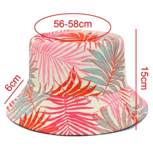 Detail view of foldable sun hat showing specific dimensions 56-58cm head size and 6cm brim