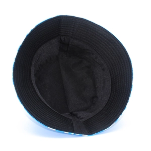 Detailed interior view of fisherman hat showing black fabric lining and durable stitching