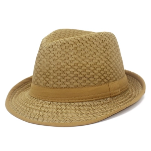 Klassischer khaki atmungsaktiver Sonnenhut mit Band für Strand und Sonnenschutz im Freien