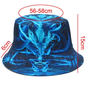Tableau des tailles détaillé du chapeau bob bleu indiquant le tour de tête de 56-58 cm